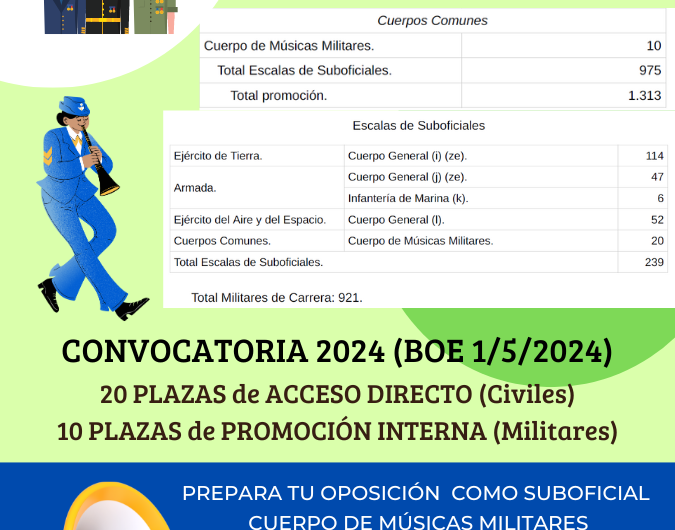 Provisión de plazas 2024 de las Fuerzas Armadas